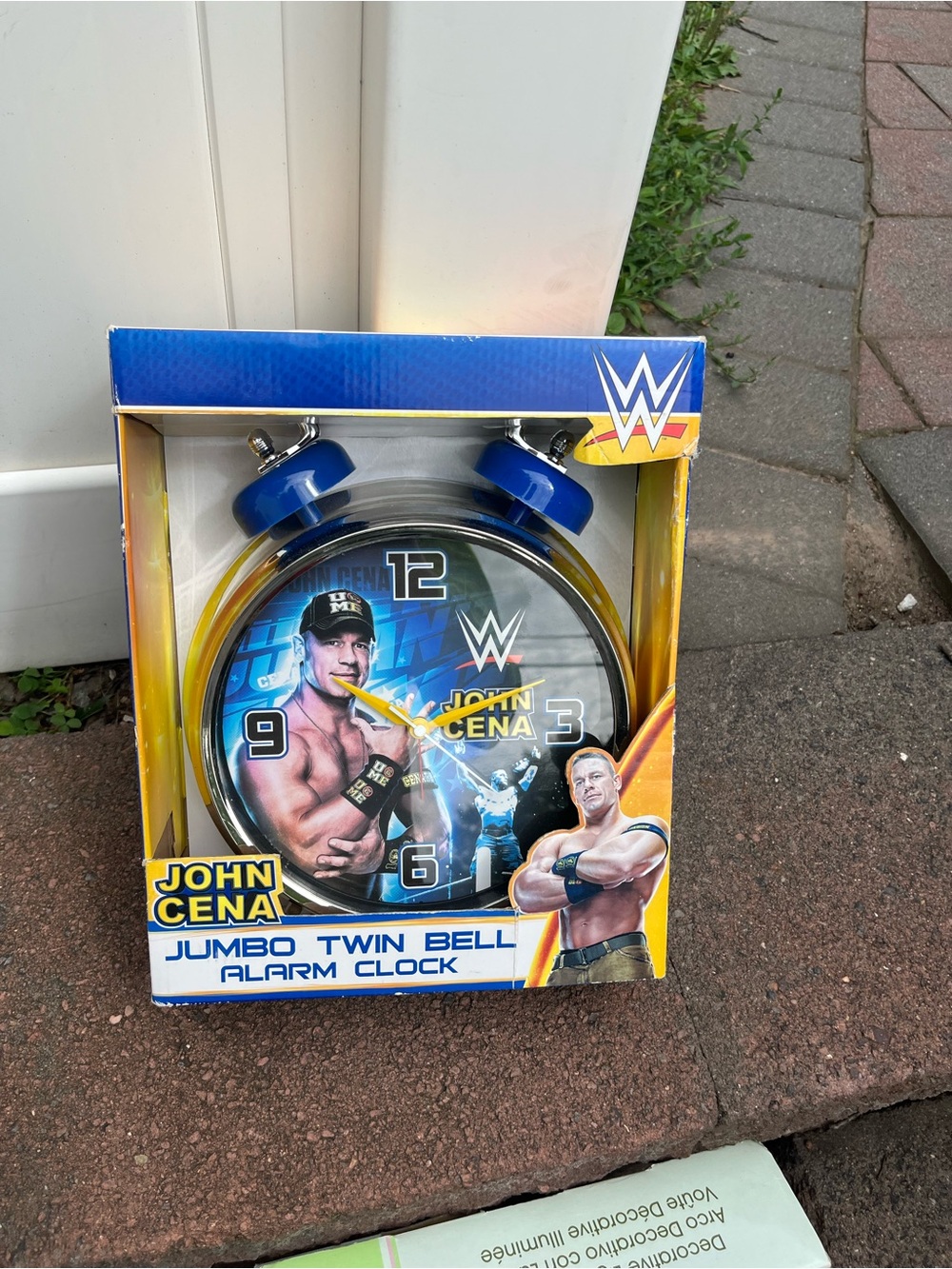 WWE John Cena Jumbo Alarm Clock - Blue/Yellow